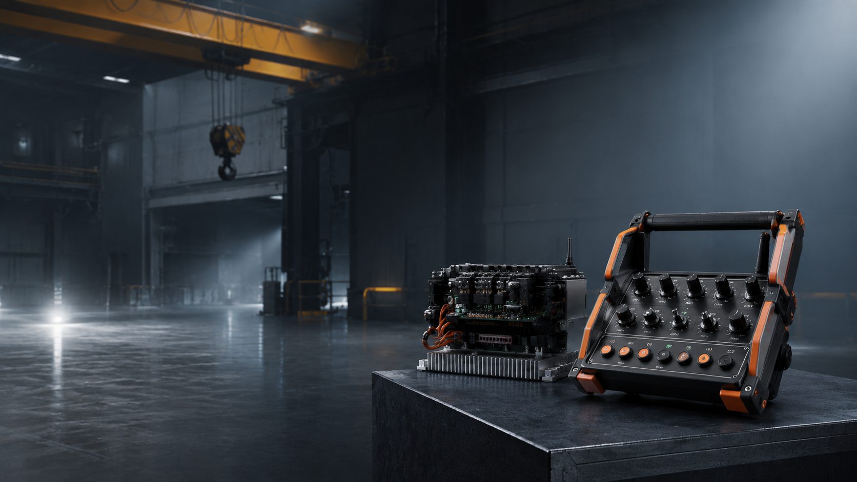 Rugged ten-channel industrial operator remote controller